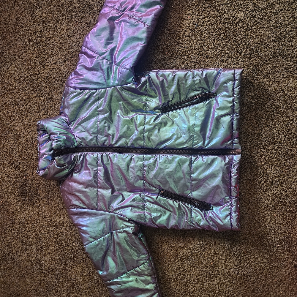 Current Mood Iridescent Puffer Jacket - image 1